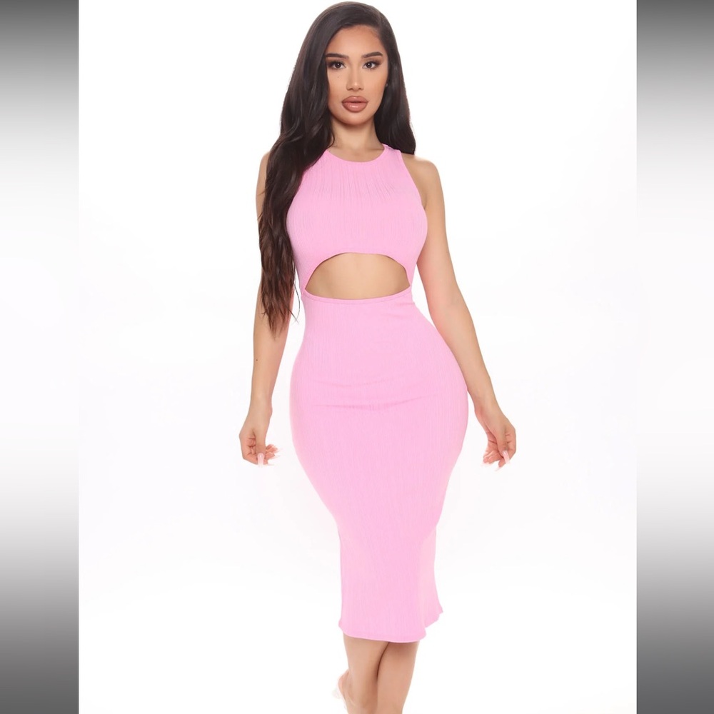 Pink medium dress